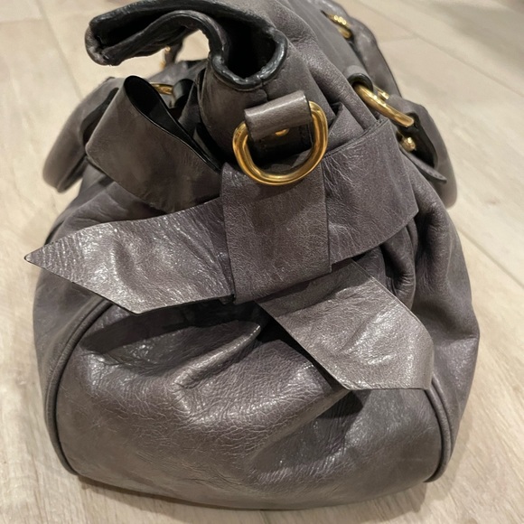 MuiMui vitello Taupe bag - Picture 2 of 7